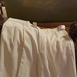 Men's white dress pants